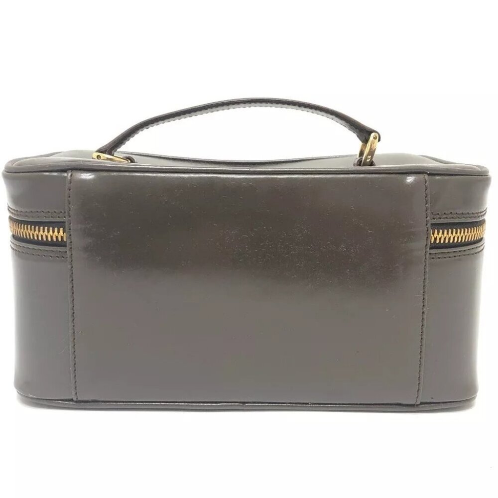 GUCCI 032.1956 Old Gucci Bamboo Hand Bag Pouch Vanity bag Brown/GoldHardware - Picture 3 of 16